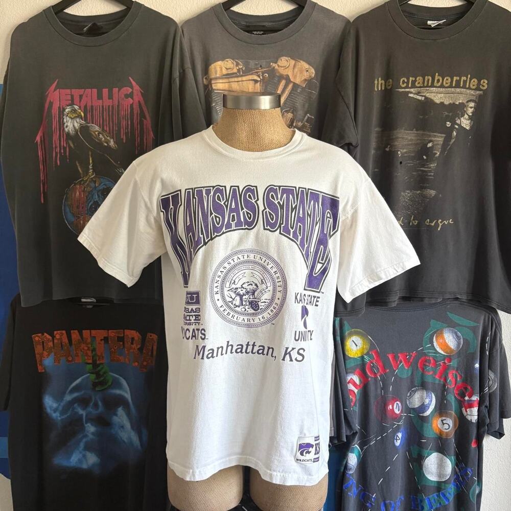 Vintage 1990s kansas state t shirt